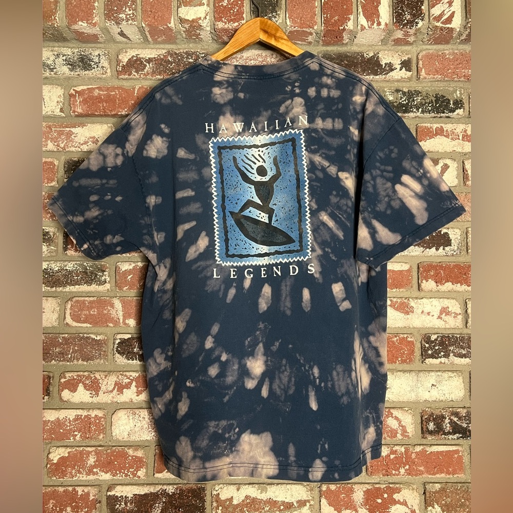 Hawaiian Legends Custom Reverse Bleach Tie-Dye T-Shirt